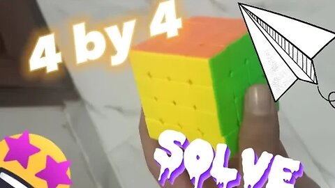 full 4 by 4 cube solve I do see and enjoy