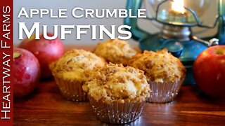 Apple Crumble Muffins | Easy Fall Muffin Recipe by Heartway Farms | Best Apple Dessert Recipe