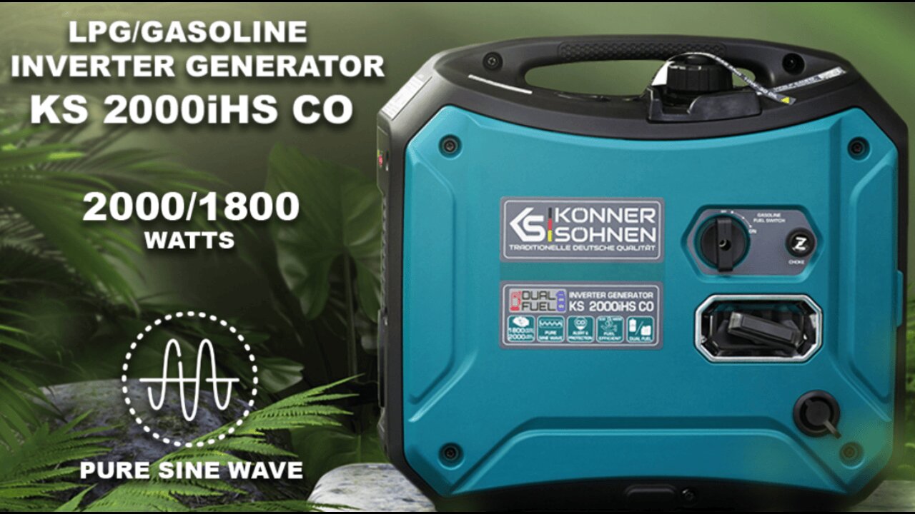 K&S Portable Dual Fuel Inverter Generator