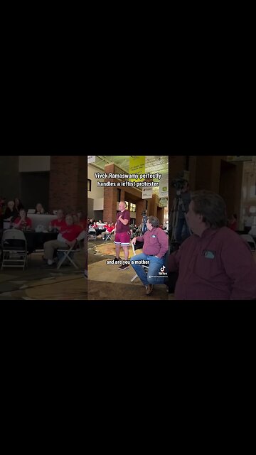 Vivek Ramaswamy perfectly handles protester