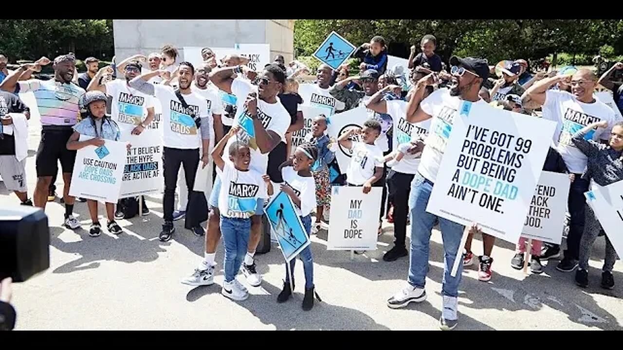 March of Dads Dad Gang March Grand Army Plaza to prospect Park 6/18/23 Louis/Riley/J.Williams