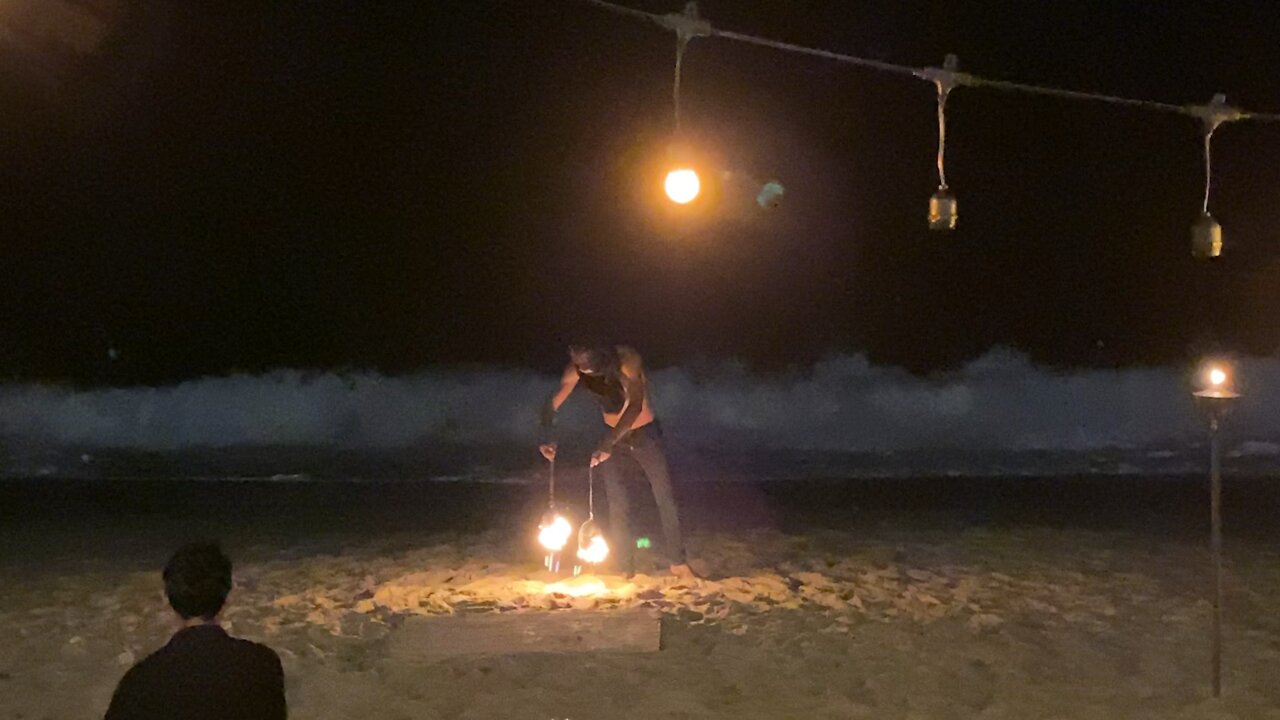 Fireshow Beach fullmoon Thailand Party