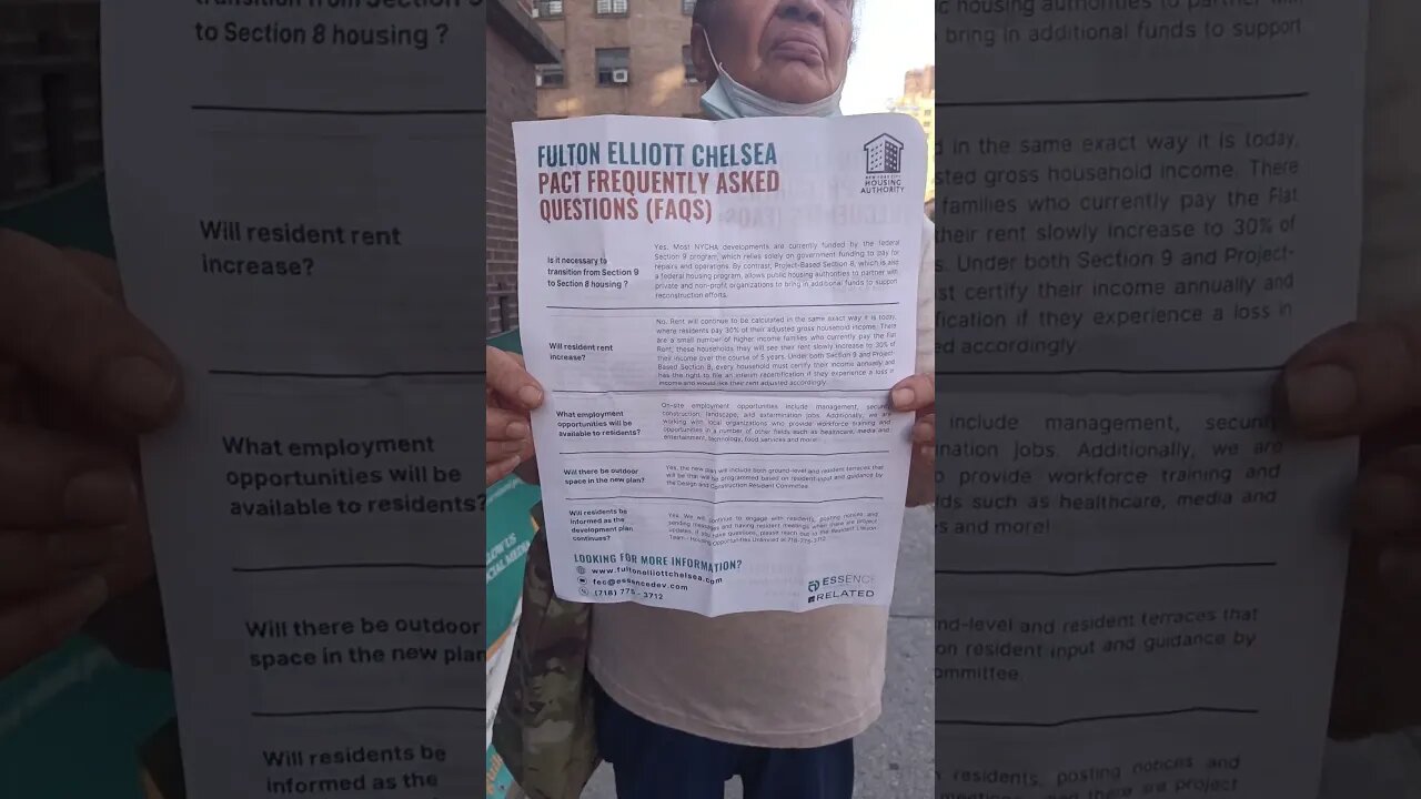 Post The Chelsea-Fulton Houses Tenants Rally at the @HudsonGuild w17thst &9th Ave before the CB4 Me