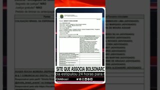 TSE manda remover site que associa Bolsonaro ao nazismo | @SHORTS CNN