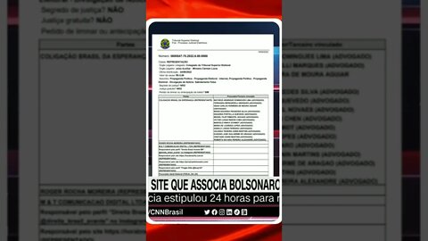 TSE manda remover site que associa Bolsonaro ao nazismo | @SHORTS CNN