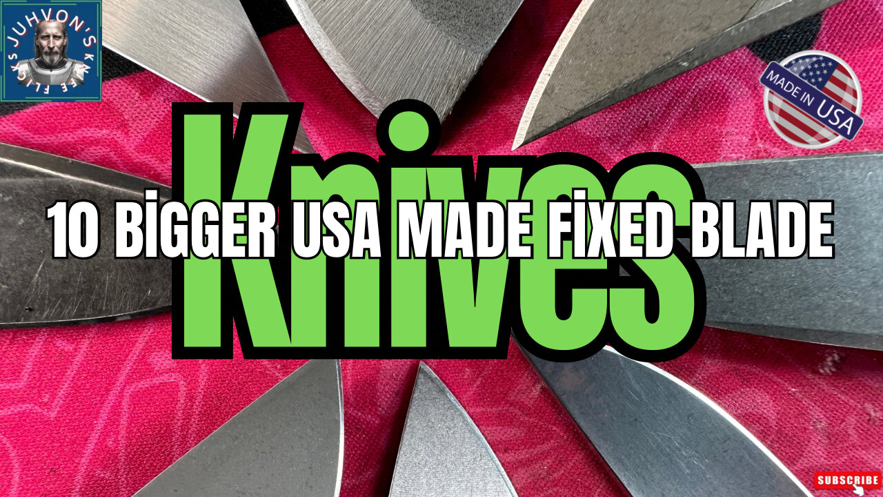 10 USA Made Larger Fixed Blade Knives!