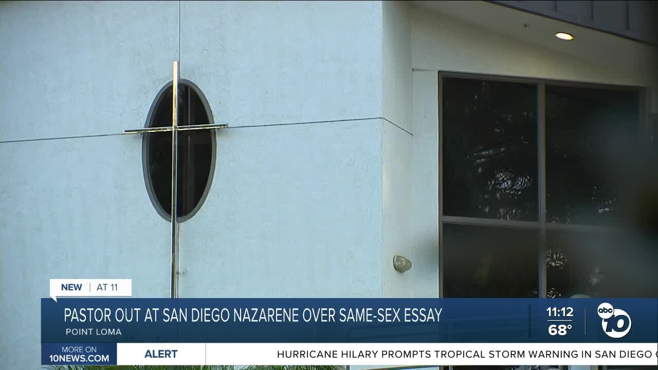 Pastor out at San Diego Nazarene over same-sex essay