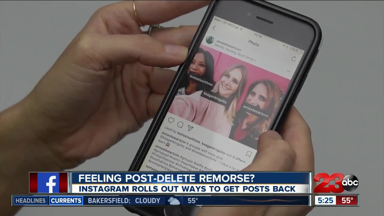 Instagram adds option to restore deleted posts