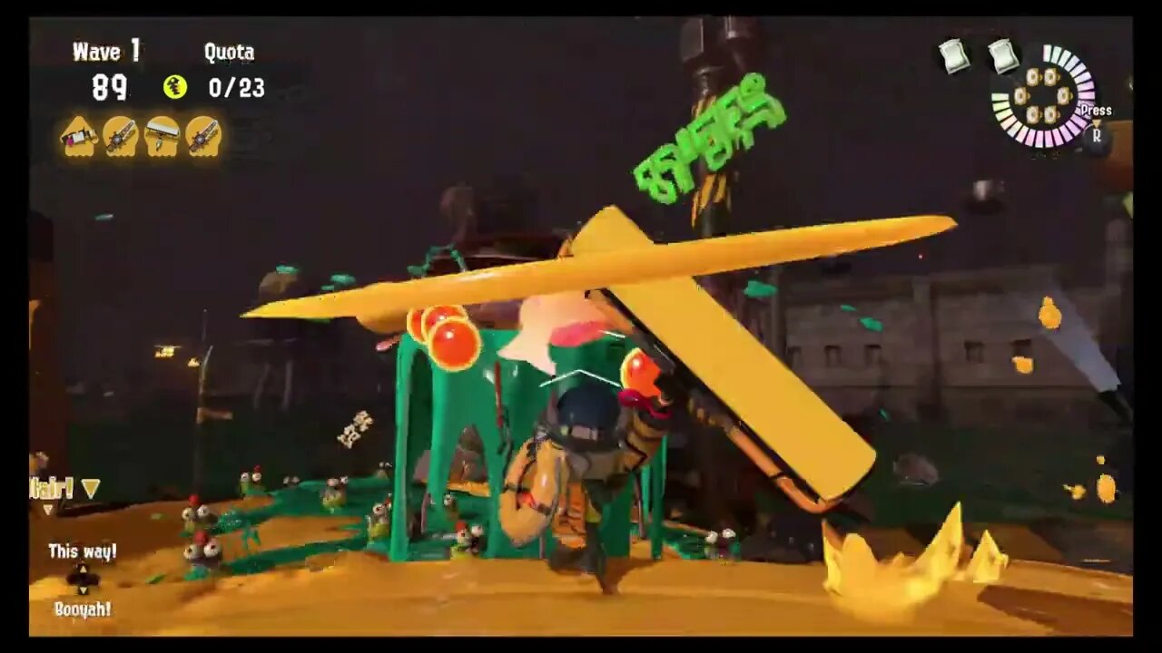 Splatoon 3 - Random Weapon Salmon Run (Grizzco Splatana on Sockeye Station)