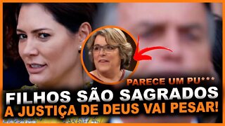 Michelle Bolsonaro chora indignada por jornalista chamar sua filha de P***: