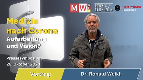 🔵⚡️Vortrag: Dr. Ronald Weikl auf dem Pressesymposium MWGFD am 26.10.2024