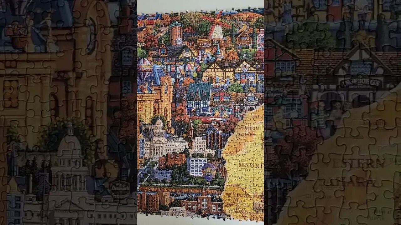 60,000 piece What a Wonderful World Jigsaw Puzzle Day 37! #puzzles #shorts #jigsawpuzzles #puzzle