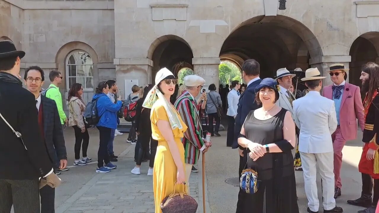 Time traveler's at hours guard parade #horseguardsparade