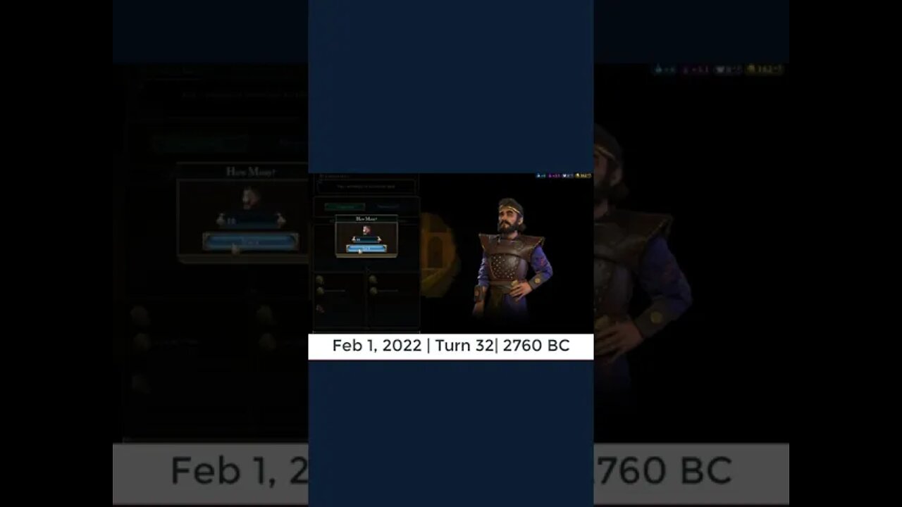 #oneturnadaychallenge #civ6 – Turn 32 - FIRST TURN OF FEBRUARY #shorts