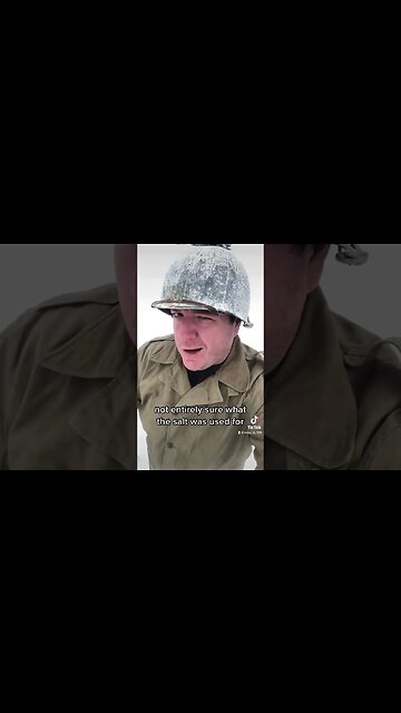 Battle of the Bulge Snow Camo Method #army #history #military #ww2 #helmet #camo #battleofthebulge