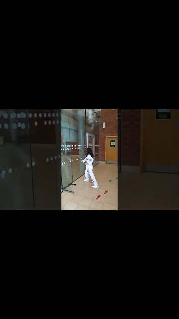Cute baby girl practicing HAIAN SHODAN- KARATE SHOTOKAN