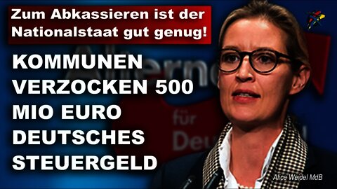 Zum Abkassieren ist der Nationalstaat gut genug, Alice Weidel MdB