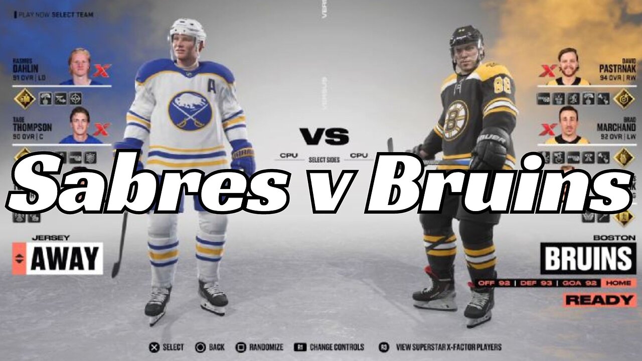 Experience Buffalo Sabres Vs. Boston Bruins Rivalry In NHL 23 PS5 HDR Sports Gameplay)