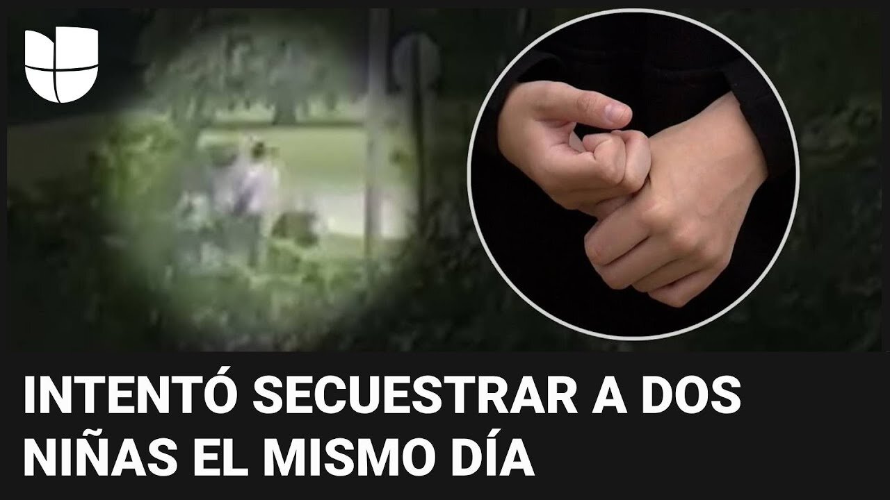 En video: dos intentos de secuestros a niñas en un mismo día por parte del mismo sospechoso