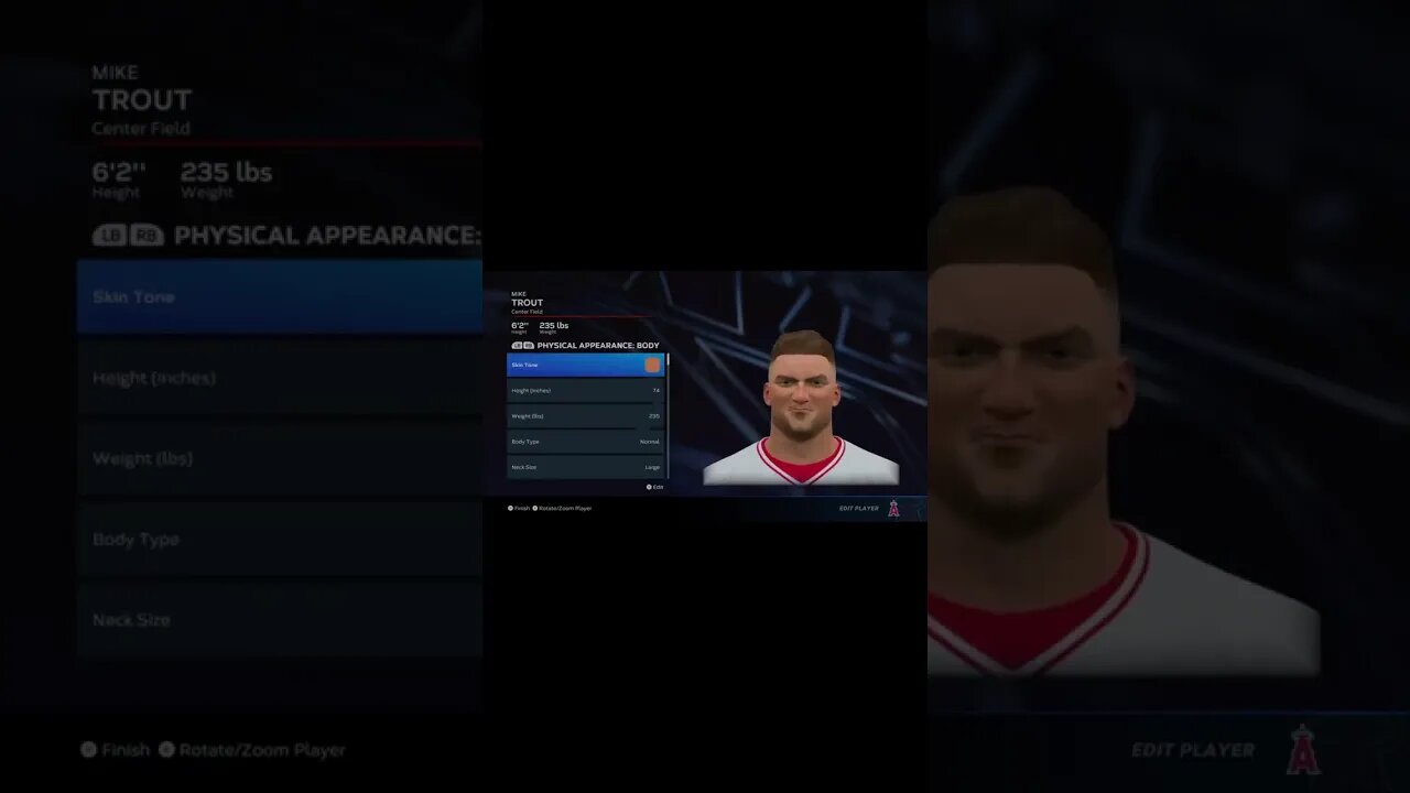 MLB The Show 23 Mike Trout Creation #shorts