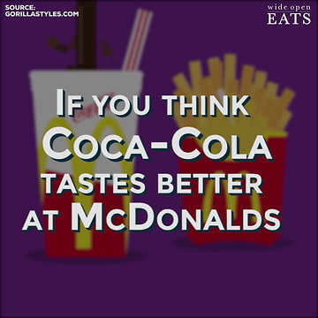 This Is Why Coca-Cola Tastes Better at McDonald's