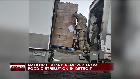 Michigan National Guard deployed to deliver free food in Detroit, then pulled