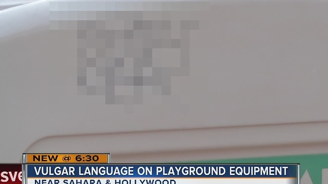 Authorities trying to figure out who put vulgar graffiti at park
