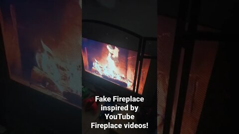 I Built a Fake Fireplace for YouTube Fireplace videos!