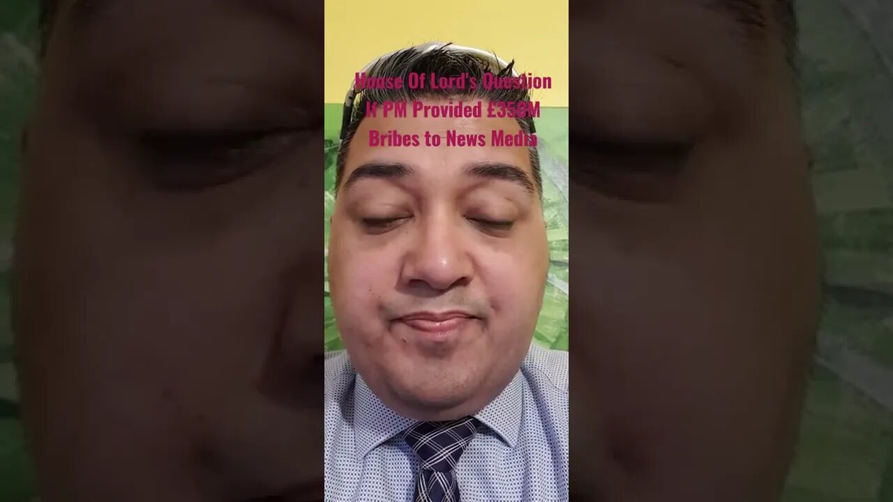 House Of #Lord's #Question If #PM Provided £350M #Bribes to #News Media