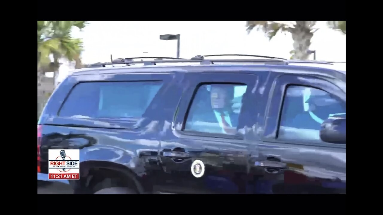 President Trump's Motorcade Florida January 20th "The Best is Yet to Come"