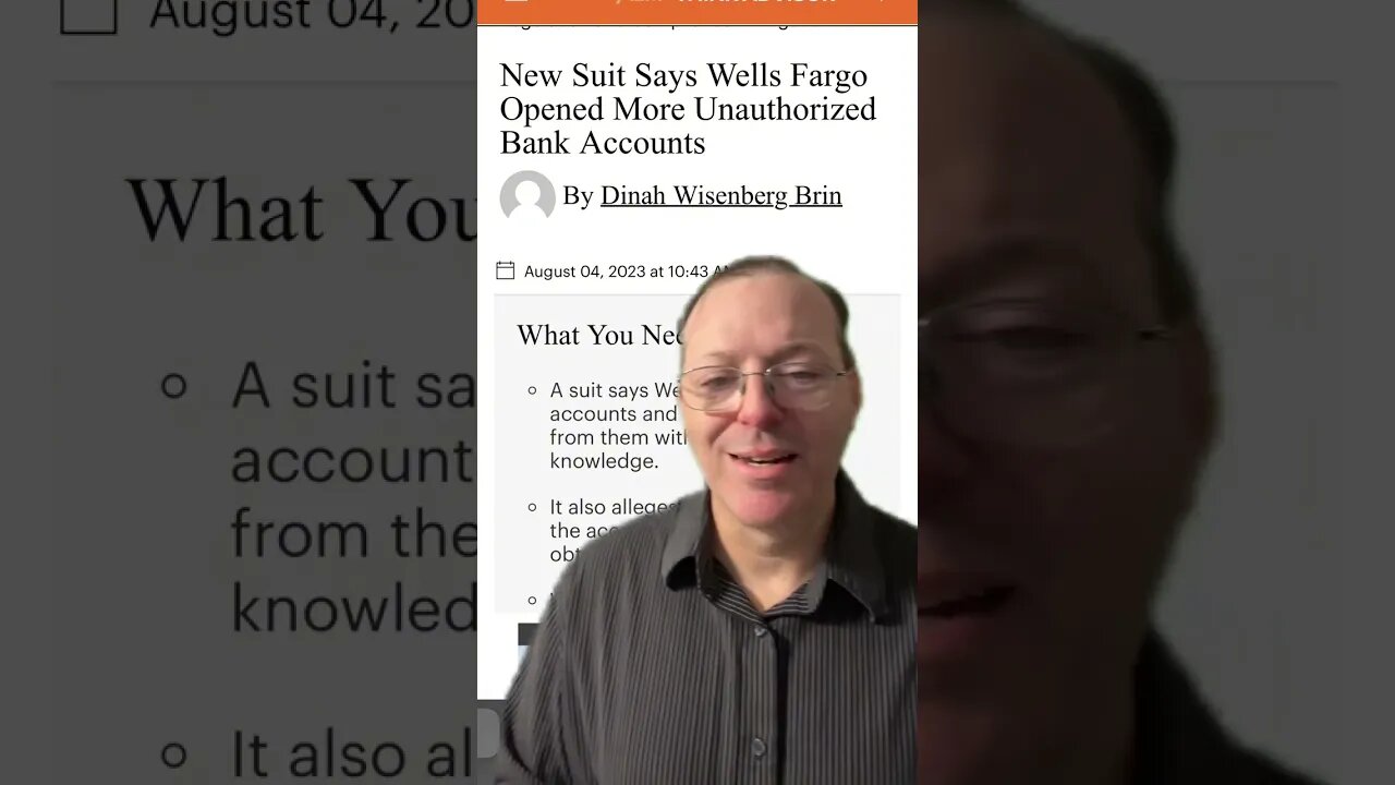 Wells Fargo at it again…Allegedly