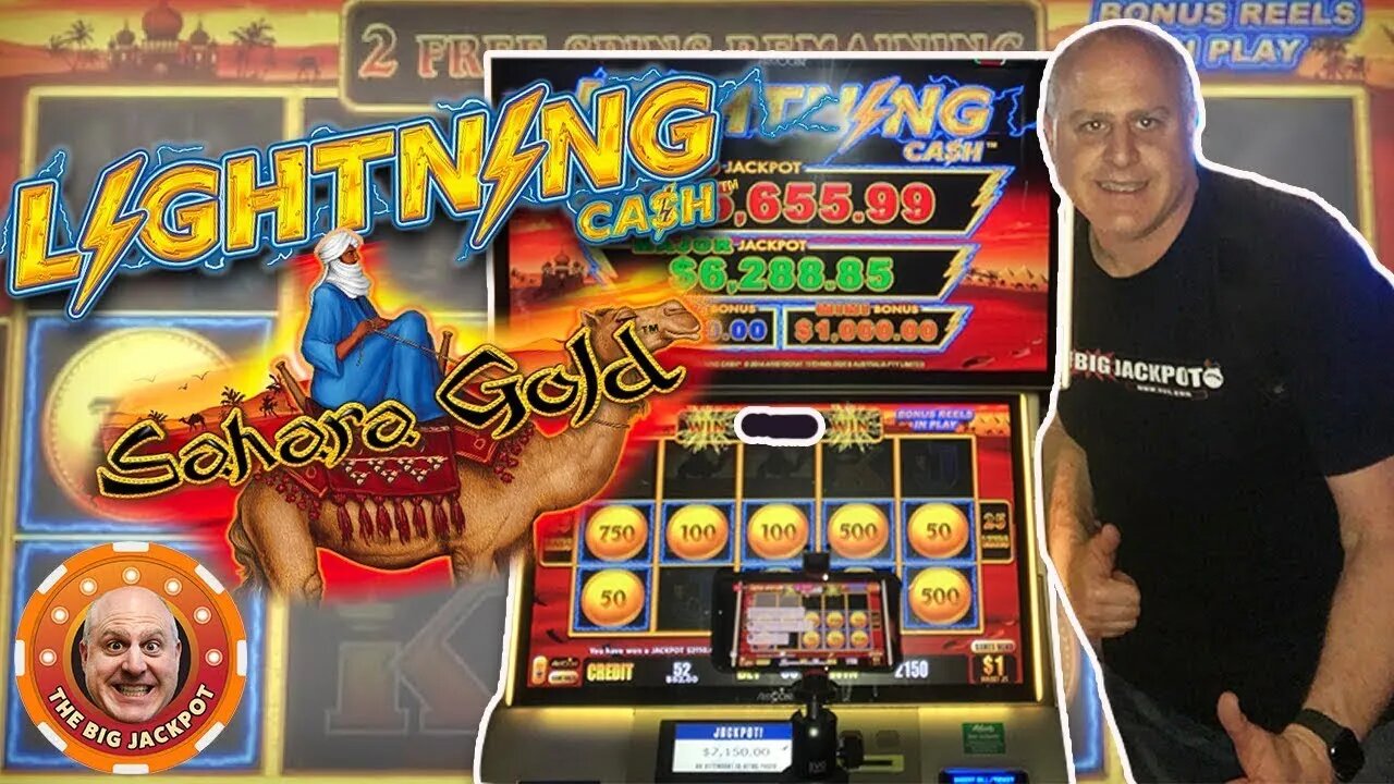 ⚡HIGH ROLLIN' on Lightning Cash! ⚡Sahara Gold BONUS WIN! | Raja Slots