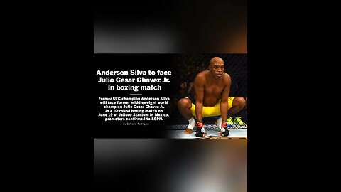 Anderson Silva set to take on Julio Cezar Chavez Jr in boxing match