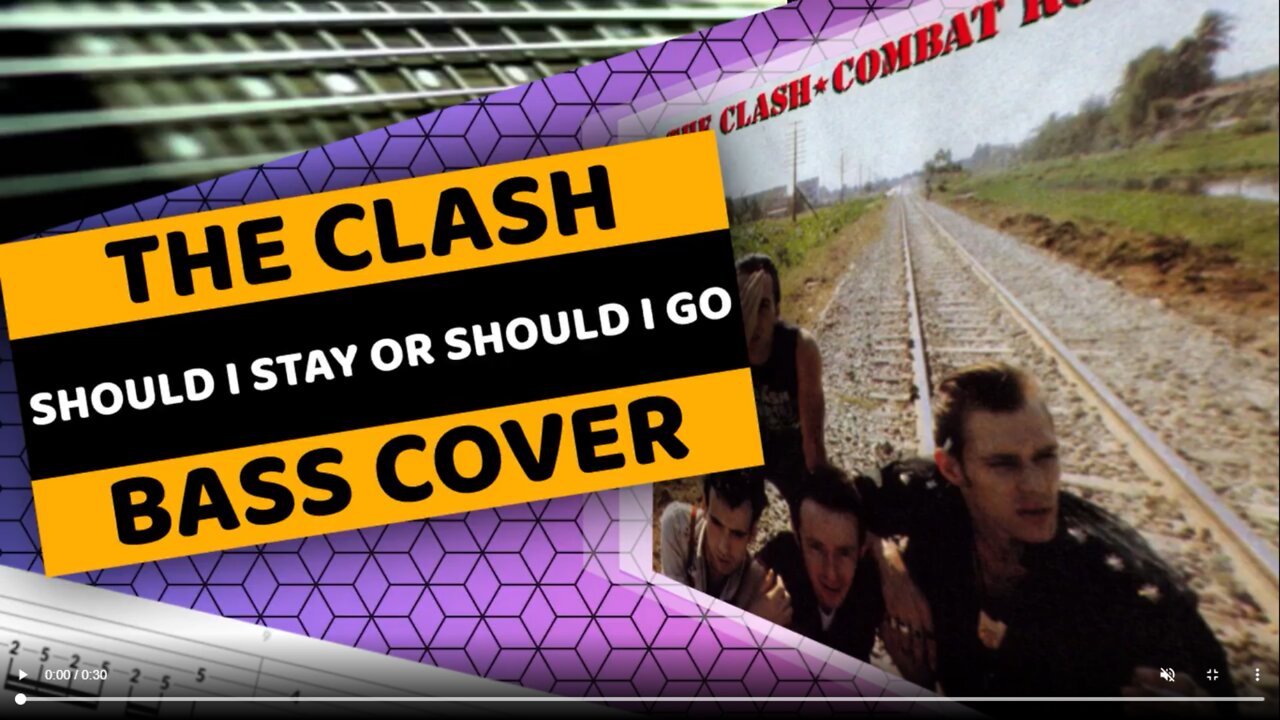 The Clash - Should I Stay Or Should I Go - Bass Cover & Tabs