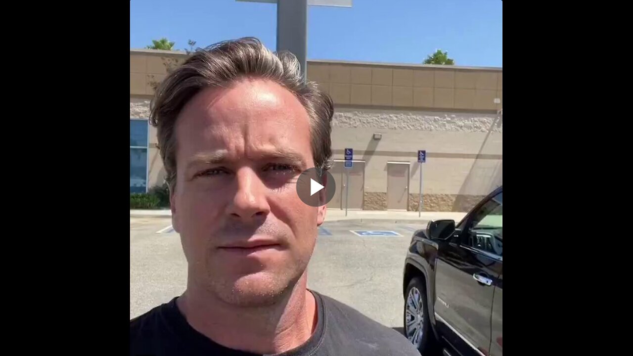 Armie Hammer is selling his truck because gas in California is too expensive