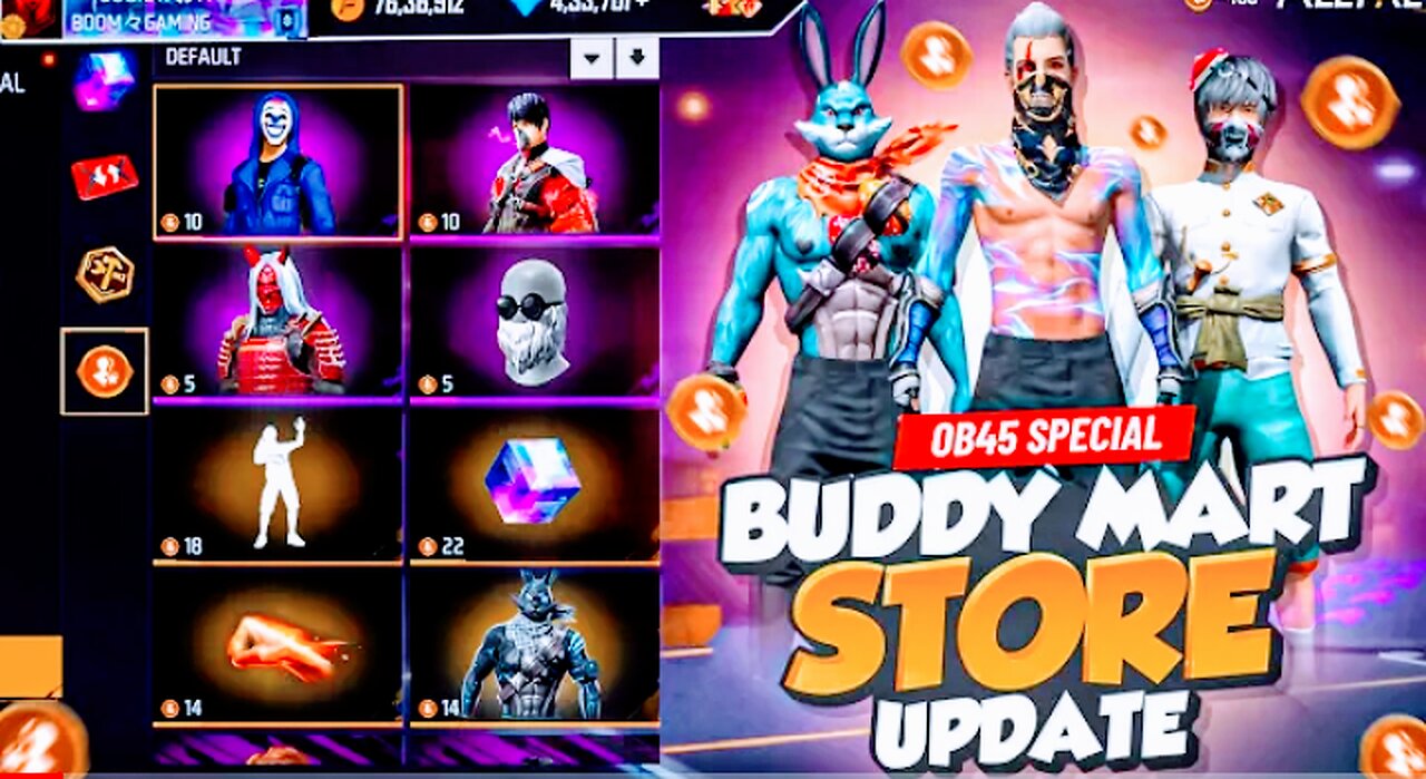 বাডি টোকেন দিয়ে🤩সবাই ফ্রিতে পাবে | BUDDY MART STOR UPDAT FREE FIRE | NEXT BUDDY TOKEN FREE FIRE