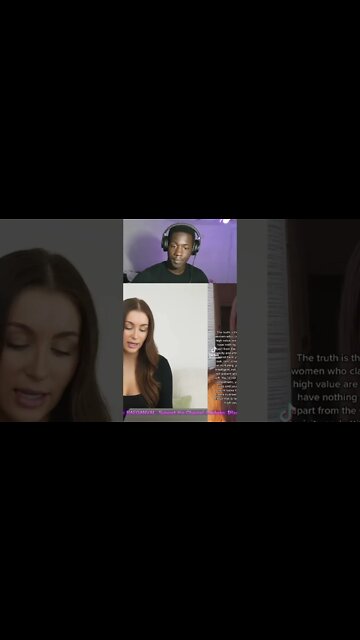 RaeReacts on YT:“Most Women Who Claim To Be High Value Are Not” #shorts