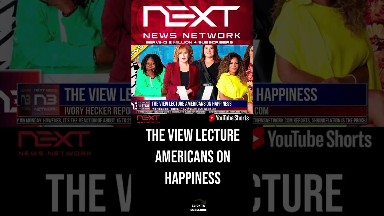 The View Lecture Americans on Happiness #shorts