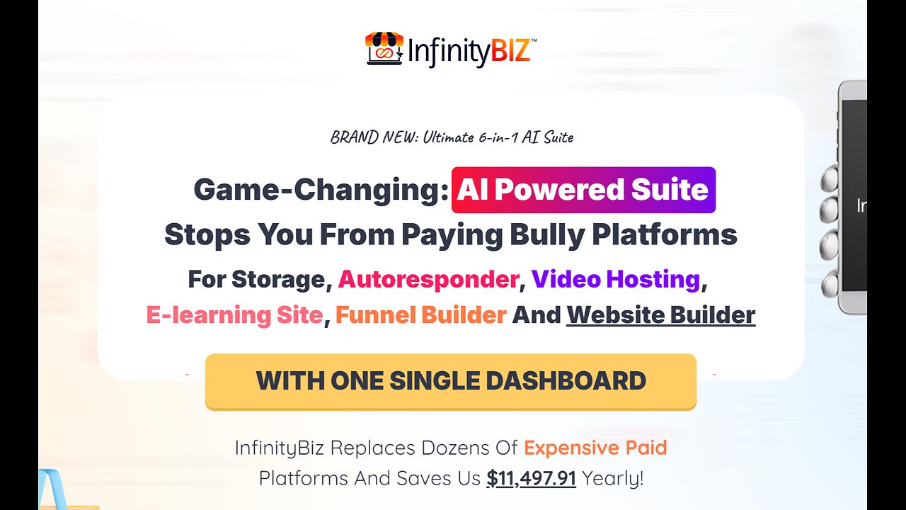 Ditch Shopify! InfinityBiz Gives Unlimited Storage, Funnels, Websites, Video + Income Opportunity