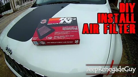 Installing K&N Intake Air filter on Jeep Renegade 1.4 Turbo (33-5034)