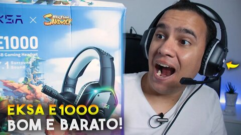 HEADSET EKSA E1000 - Com ÁUDIO 7.1 e CUSTO BENEFÍCIO! Unboxing e detalhes