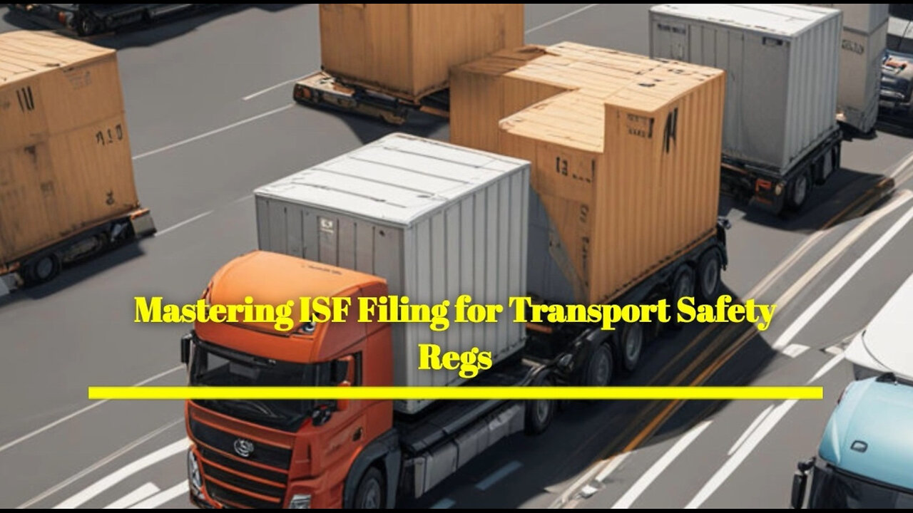 Securing Safe Imports: Filing ISF for Transportation Safety - Key Requirements