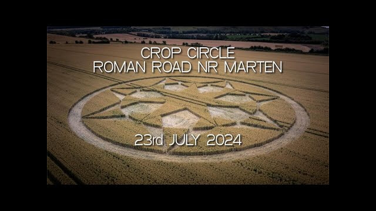 Crop Circle | Roman Road Near Marten Wiltshire | Reported 23/07/24