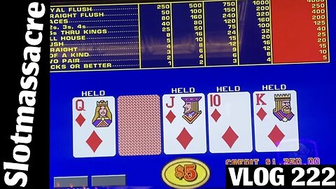 I'm back in the Saddle Again! High Limit Video Poker VLOG 222