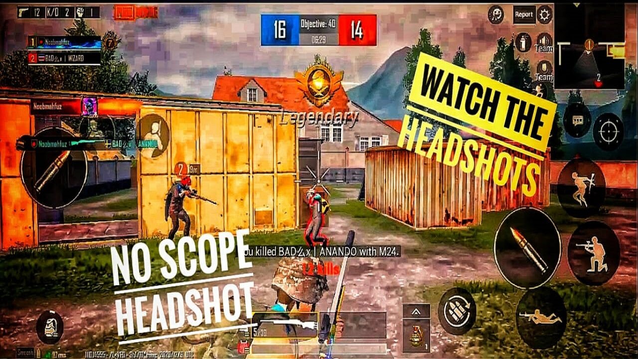 Best PUBG MOBILE No scope Headshot