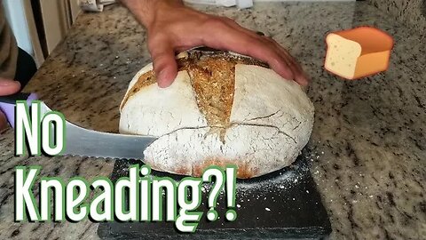 Easy No-Knead Sourdough Bread START-TO-FINISH