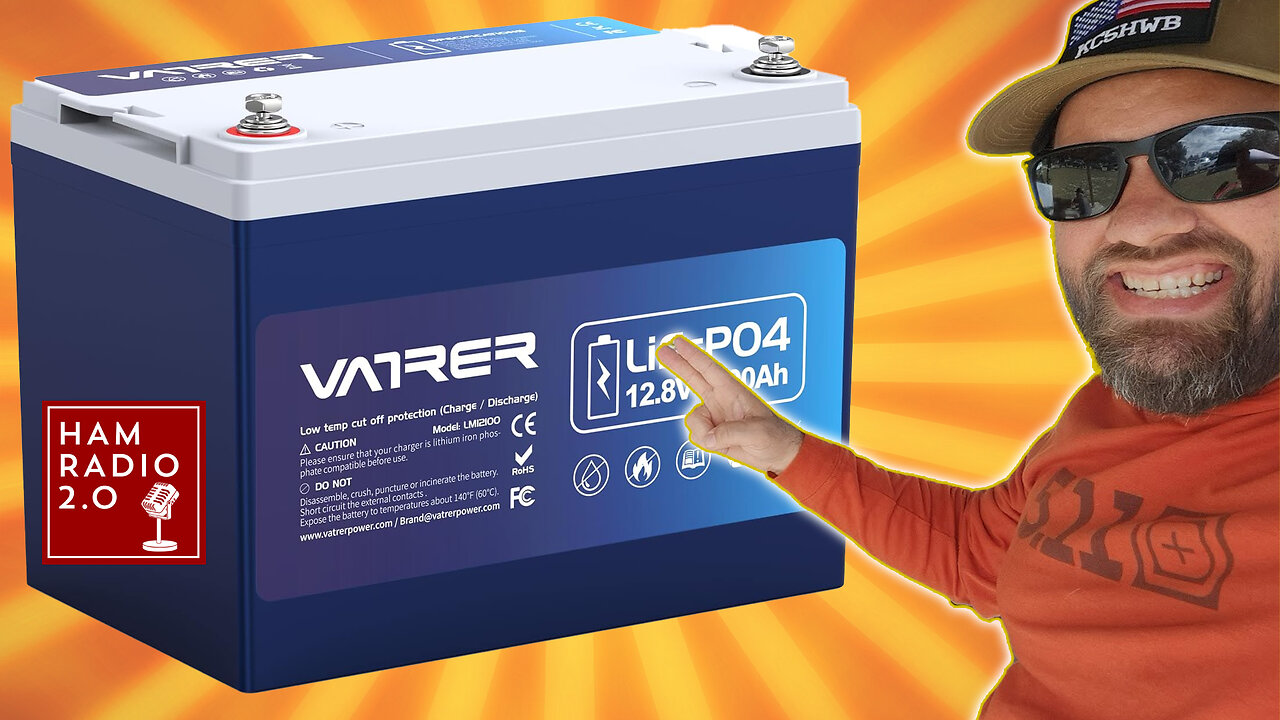 Vatrer 12V 100AH LiFePO4 Group 24 Battery Test