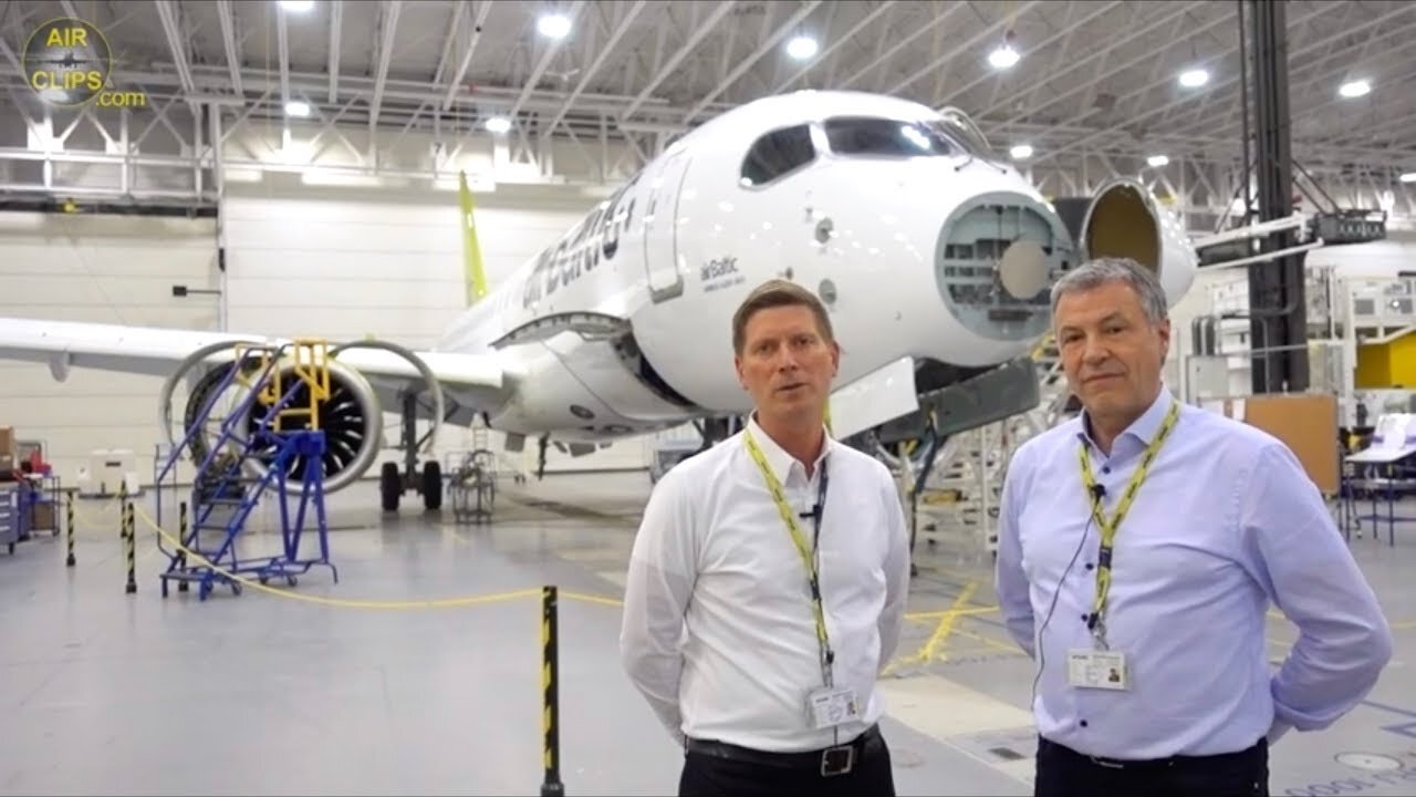 Transatlantic Airbus A220-300 Delivery: Air Baltic ULTIMATE COCKPIT MOVIE Montreal-Riga [AirClips]