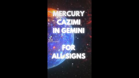 Mercury Cazimi in Gemini influence for all signs #astrology #tarotary