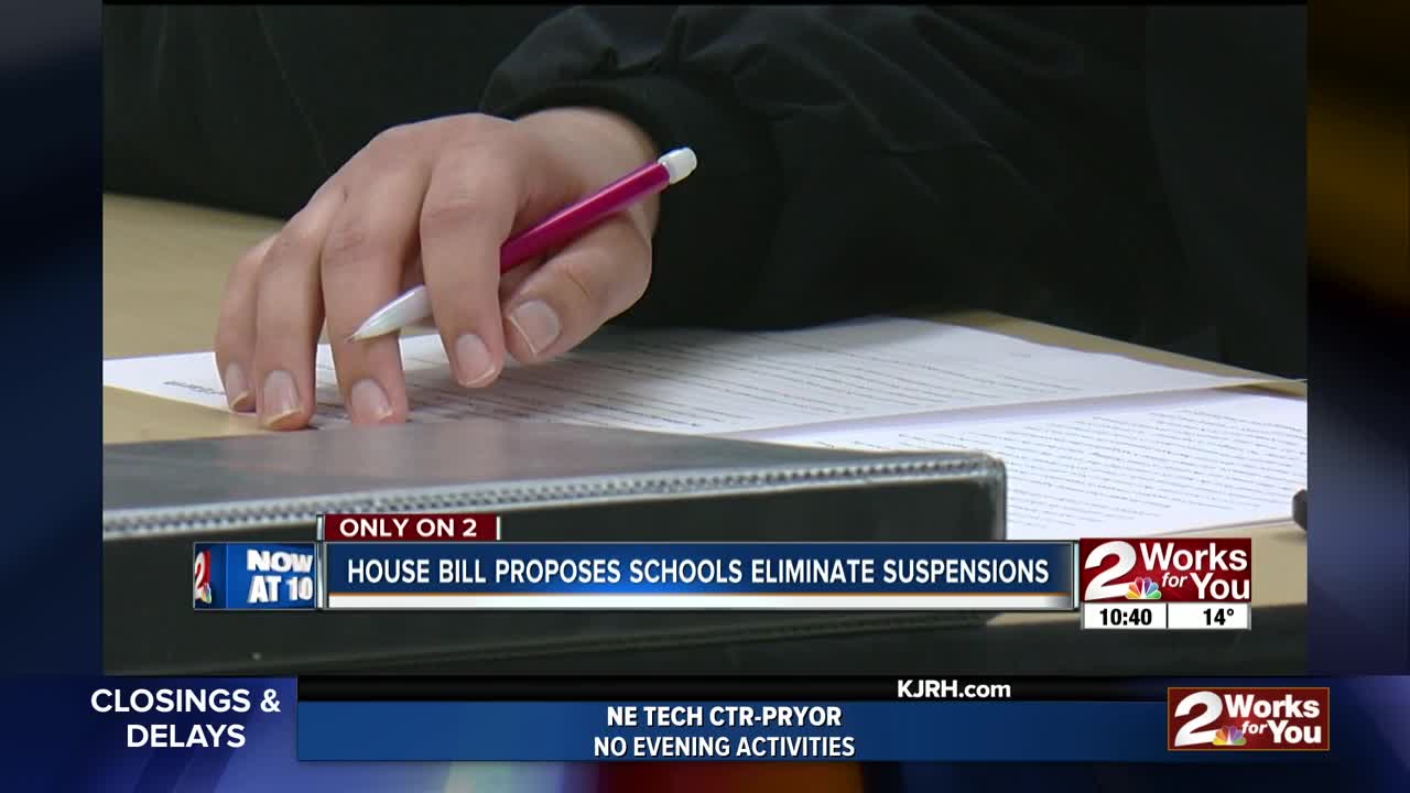 House bill proposes schools eliminate suspensions